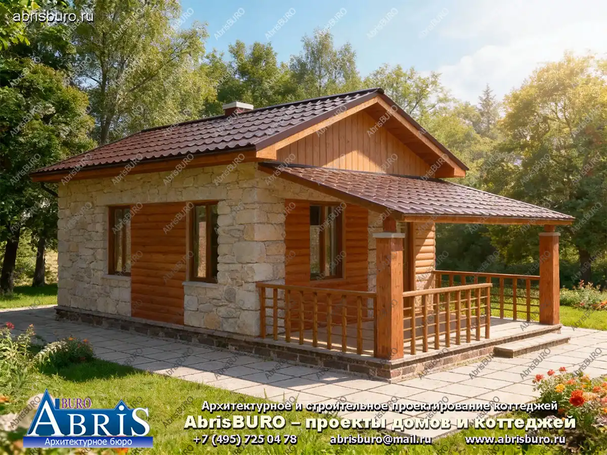 Главный фасад коттеджа