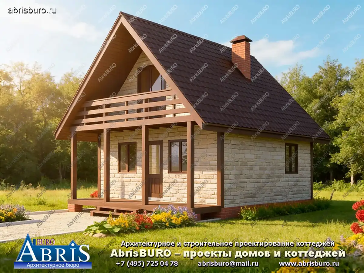 Главный фасад коттеджа