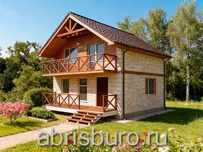 K0249-94 Проект коттеджа со вторым мансардным этажом, 3 спальнями, террасой и балконом