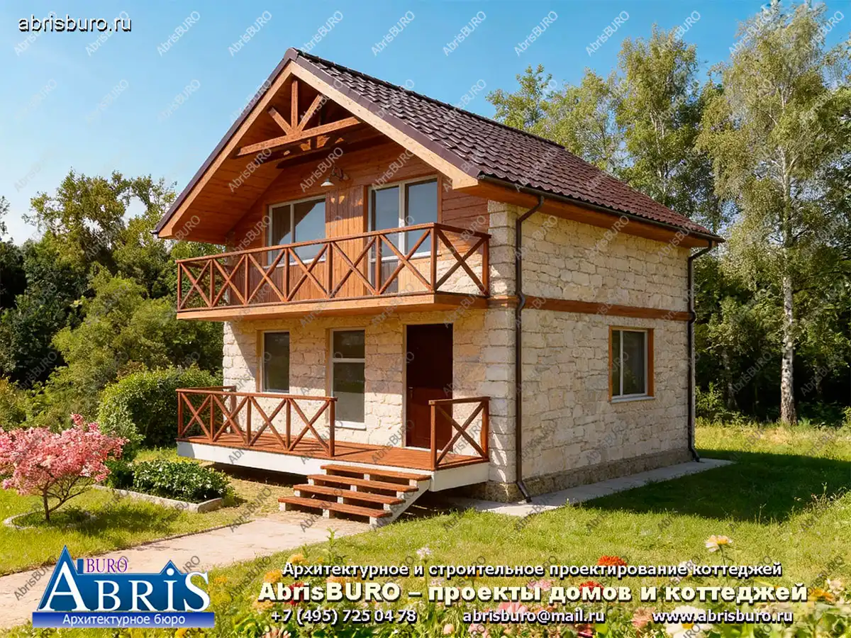 Главный фасад коттеджа