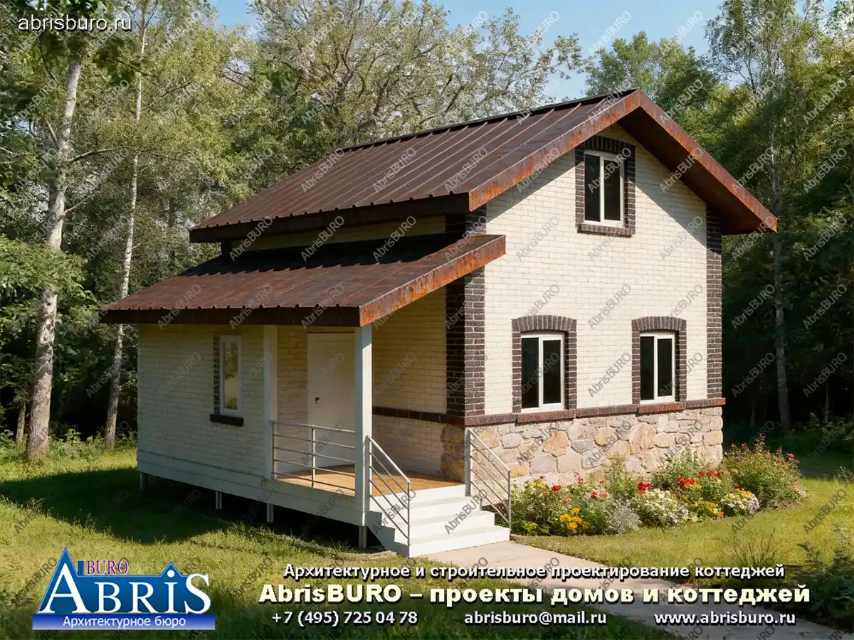 Главный фасад коттеджа