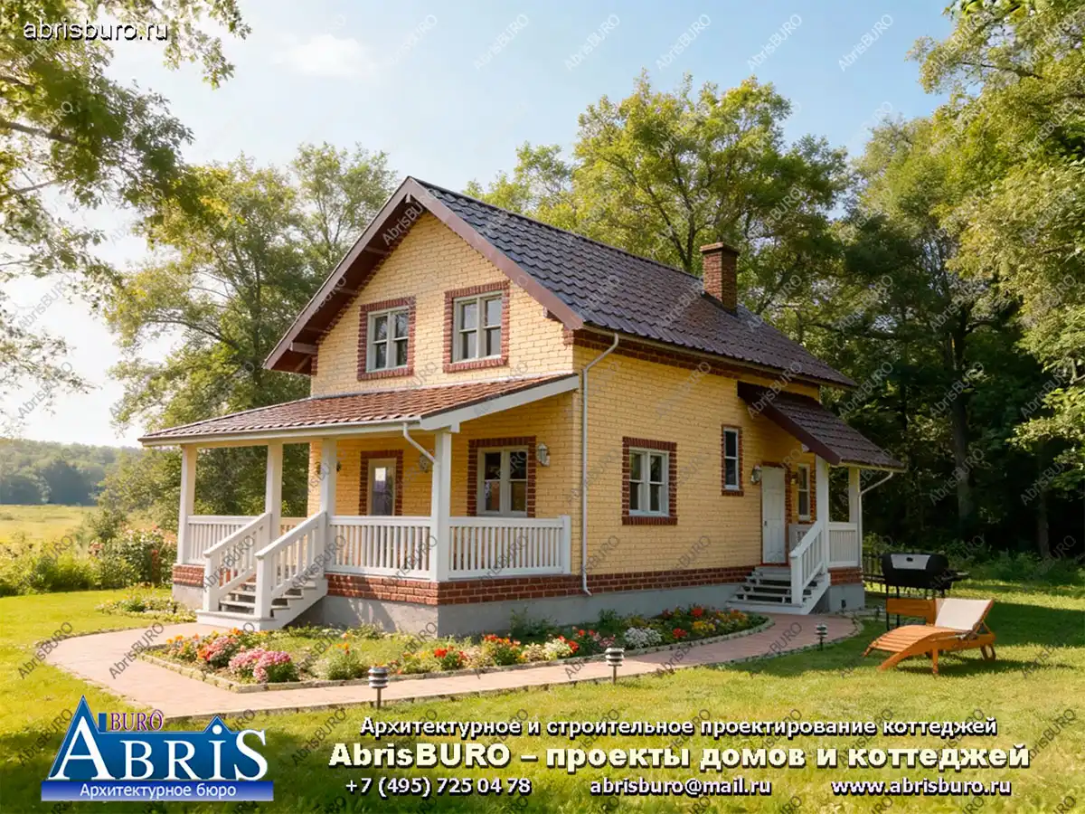 Главный фасад коттеджа