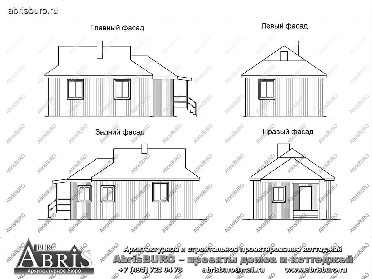 Фасады  коттеджа