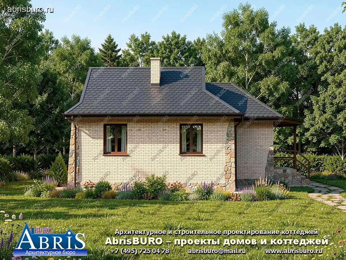 Главный фасад коттеджа