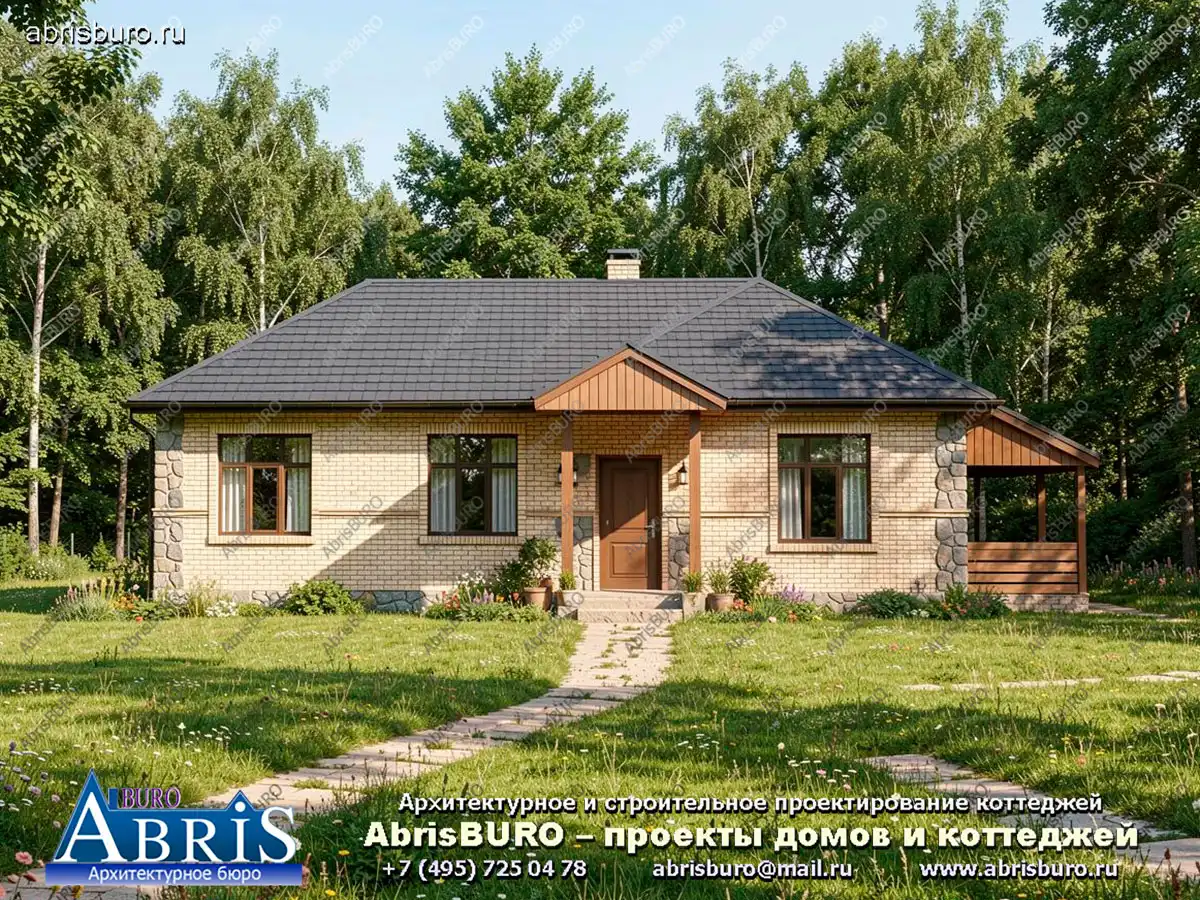 Главный фасад коттеджа