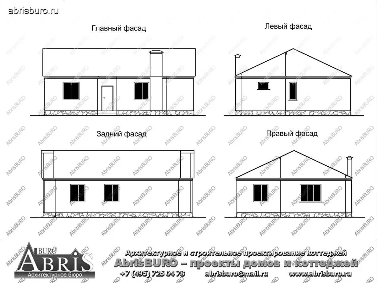 Фасады  коттеджа