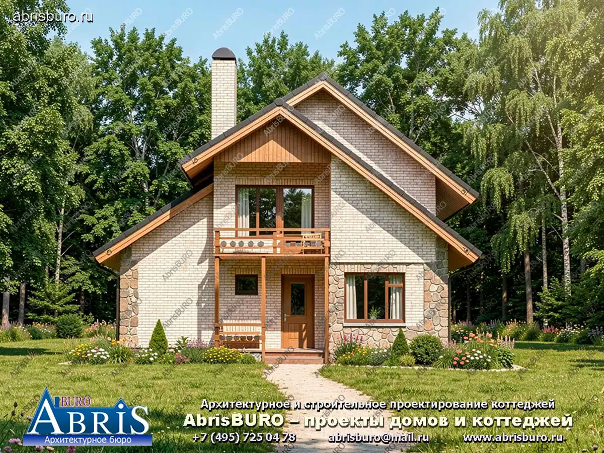 Главный фасад коттеджа