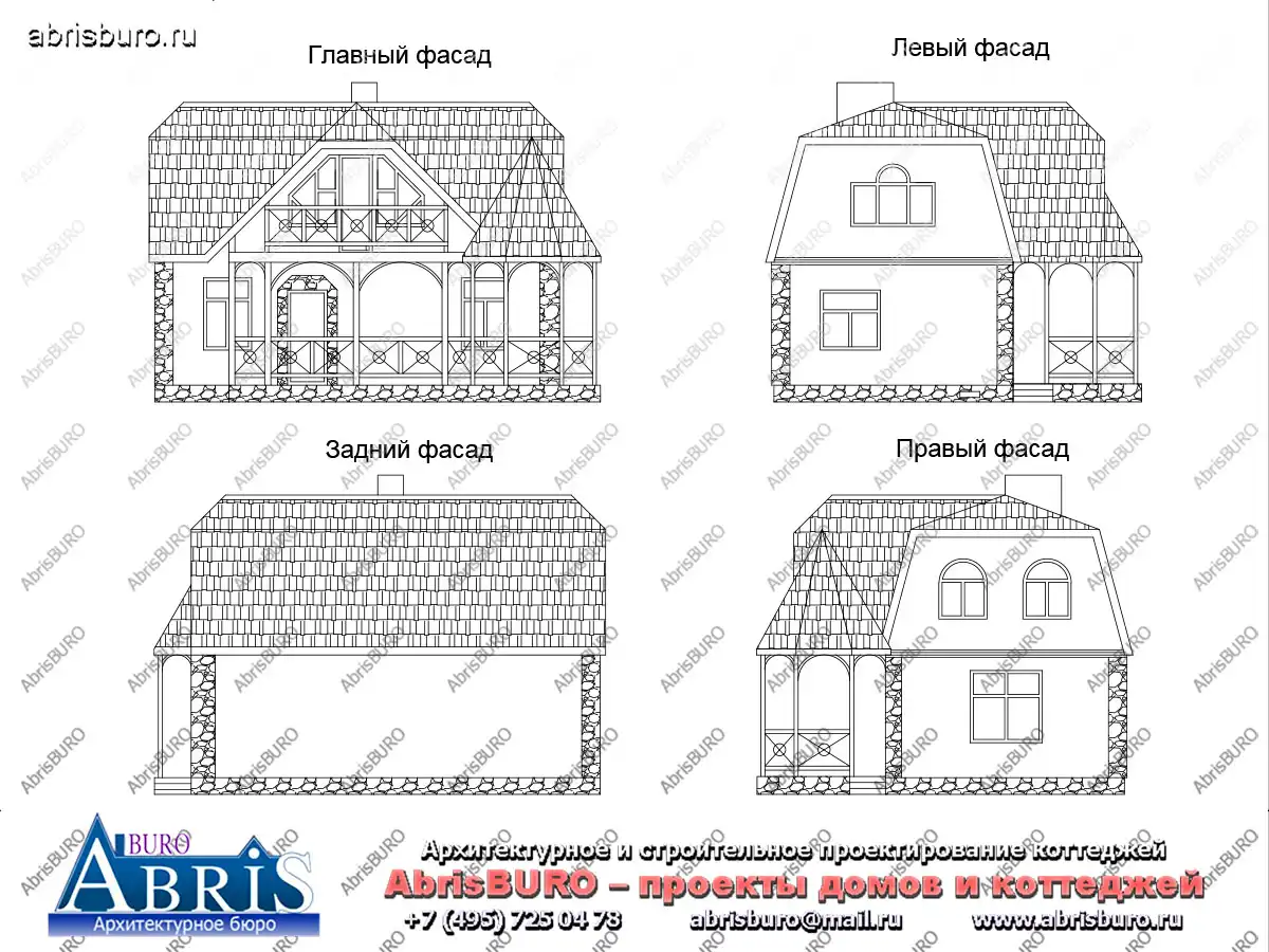 Фасады  коттеджа
