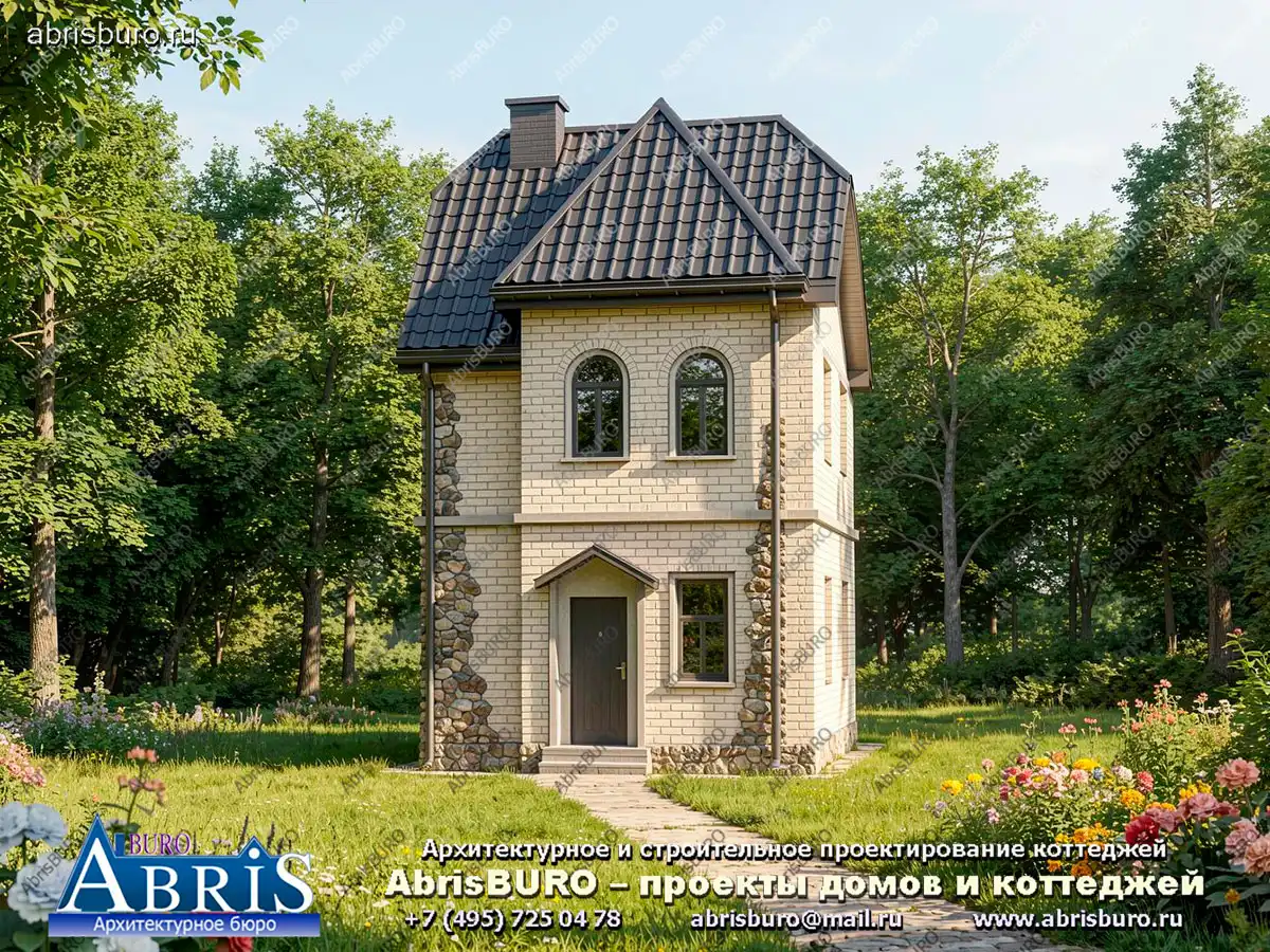 Главный фасад коттеджа