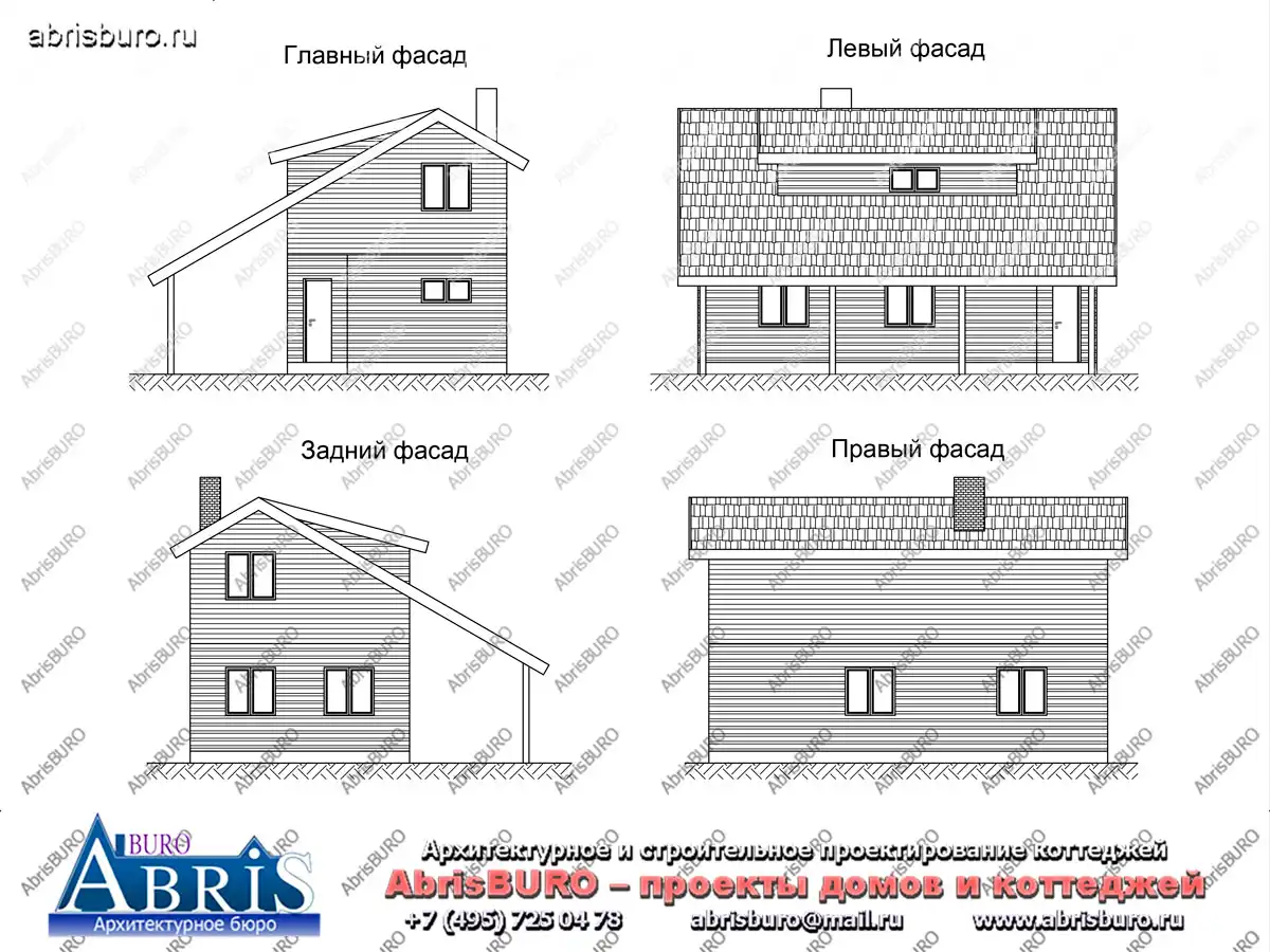 Фасады  коттеджа