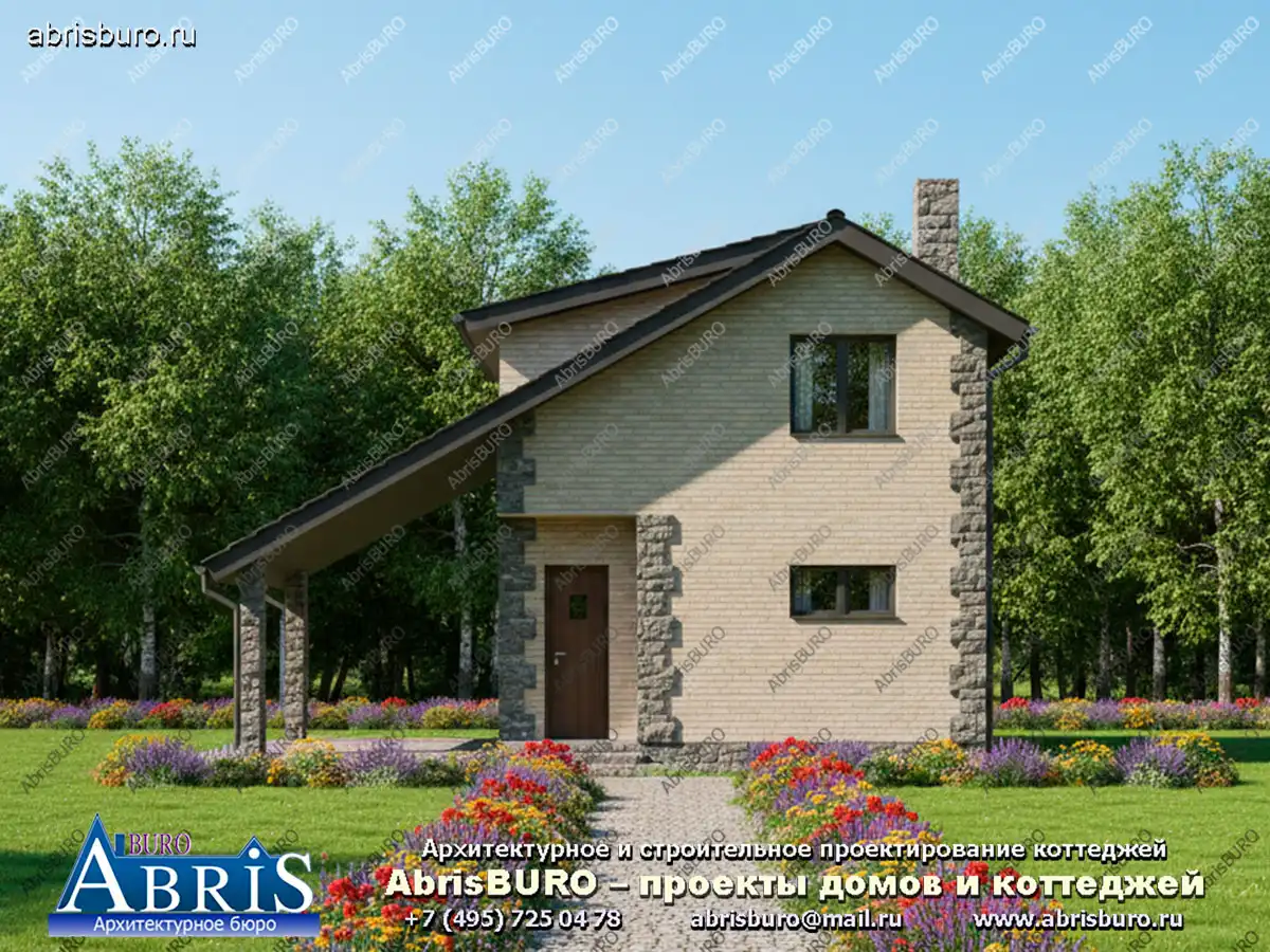 Главный фасад коттеджа