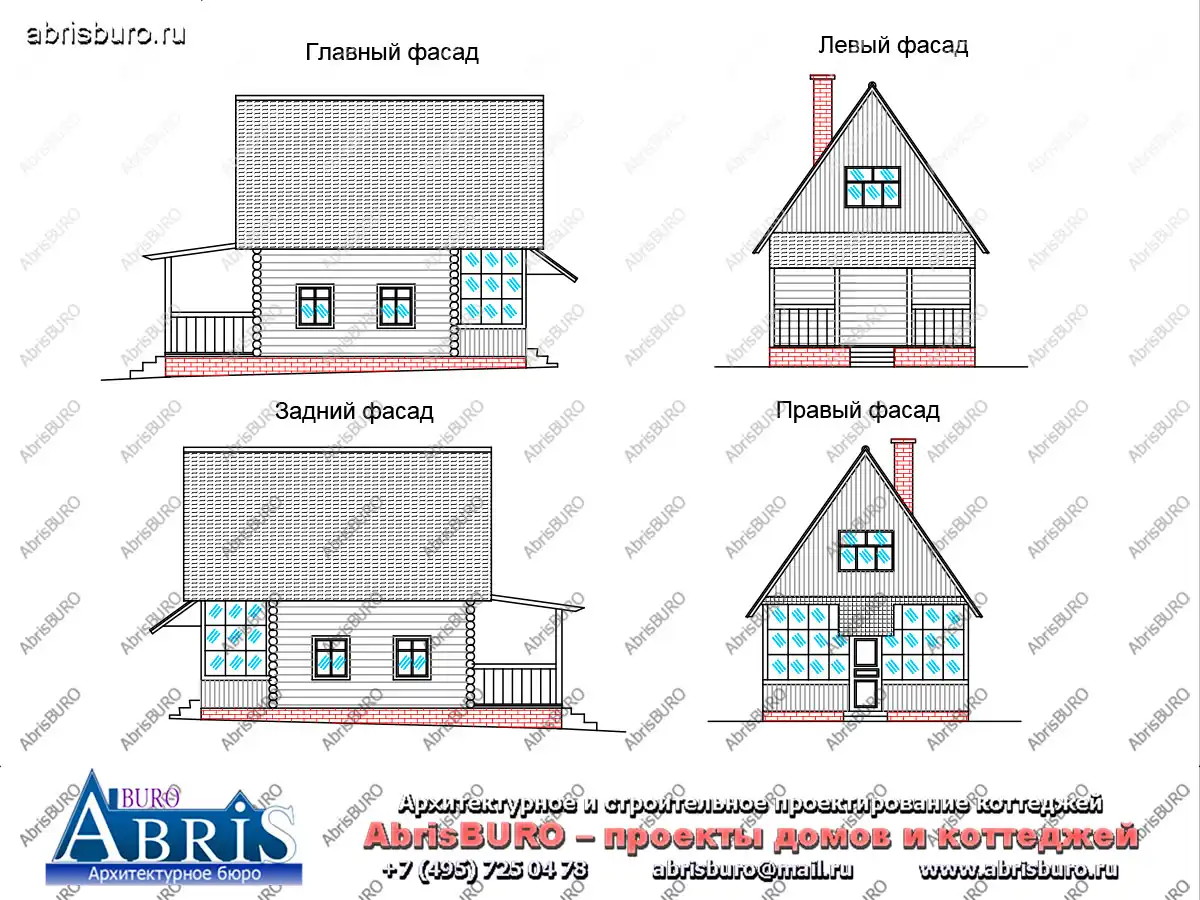 Фасады  коттеджа