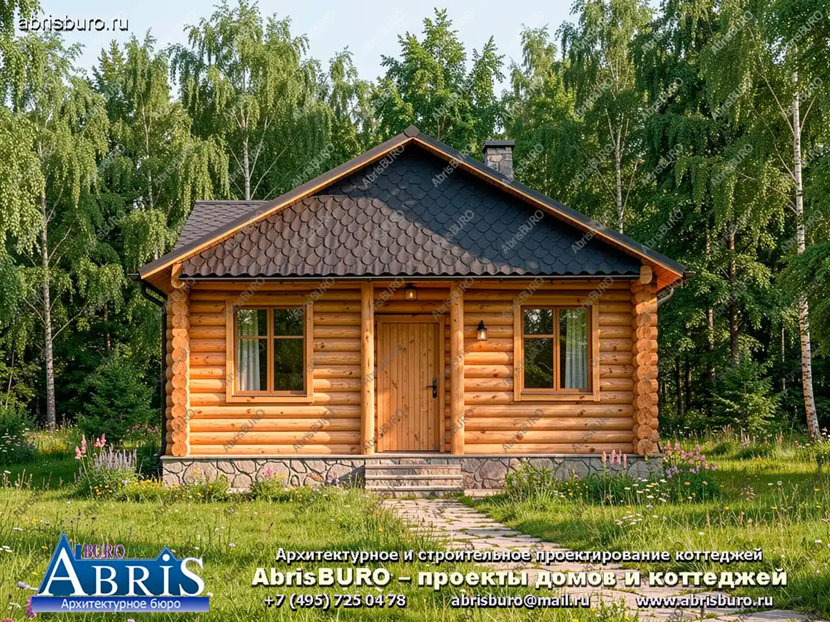 Главный фасад коттеджа