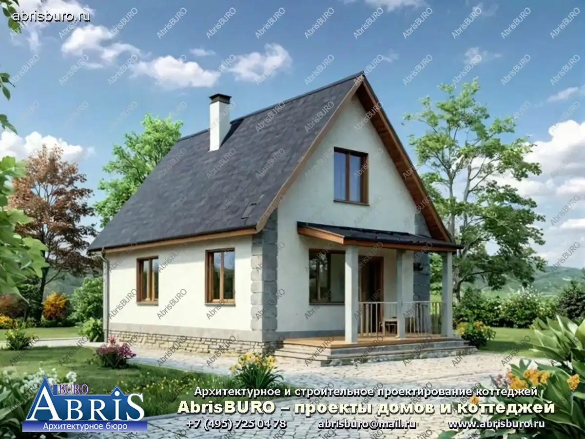 Проект компактного двухэтажного дома K001-83