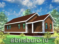 Проект одноэтажного дома для узкого учкастка K010-68 с габаритными размерами 6,4х16,6 м, общей площадью 67,7 м2