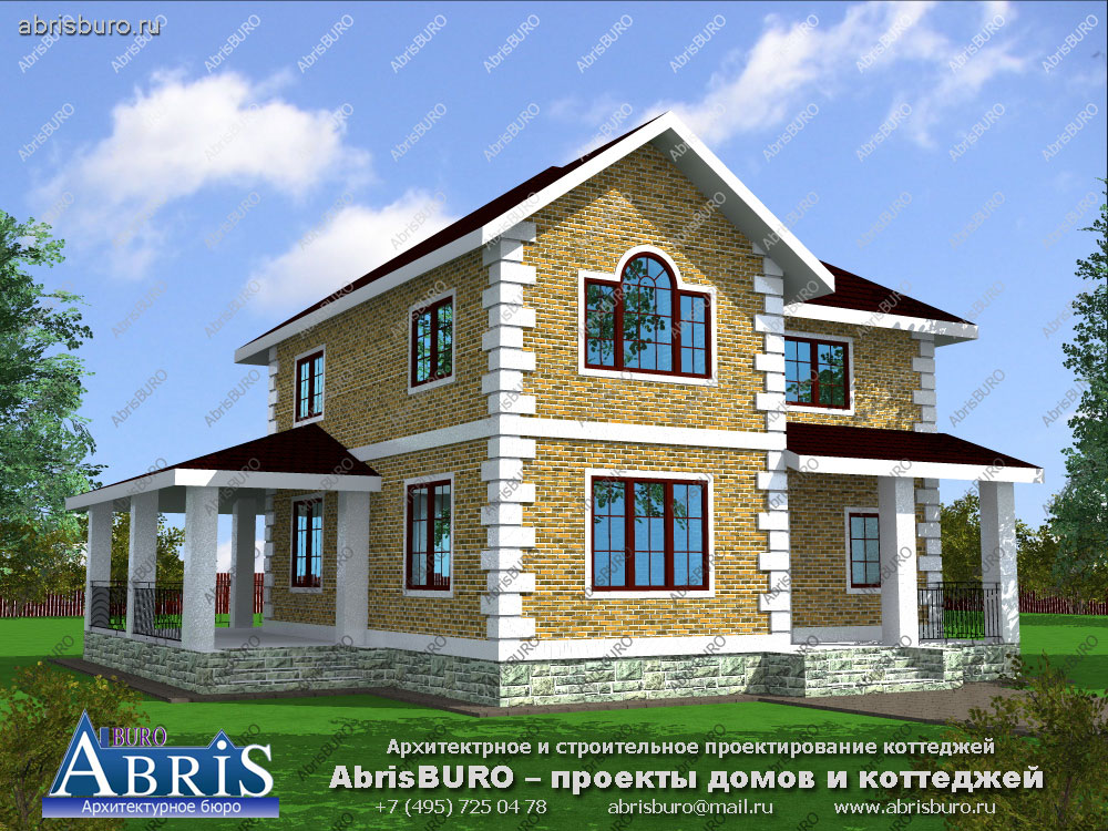 Проект Г-образного дома K1521-151
