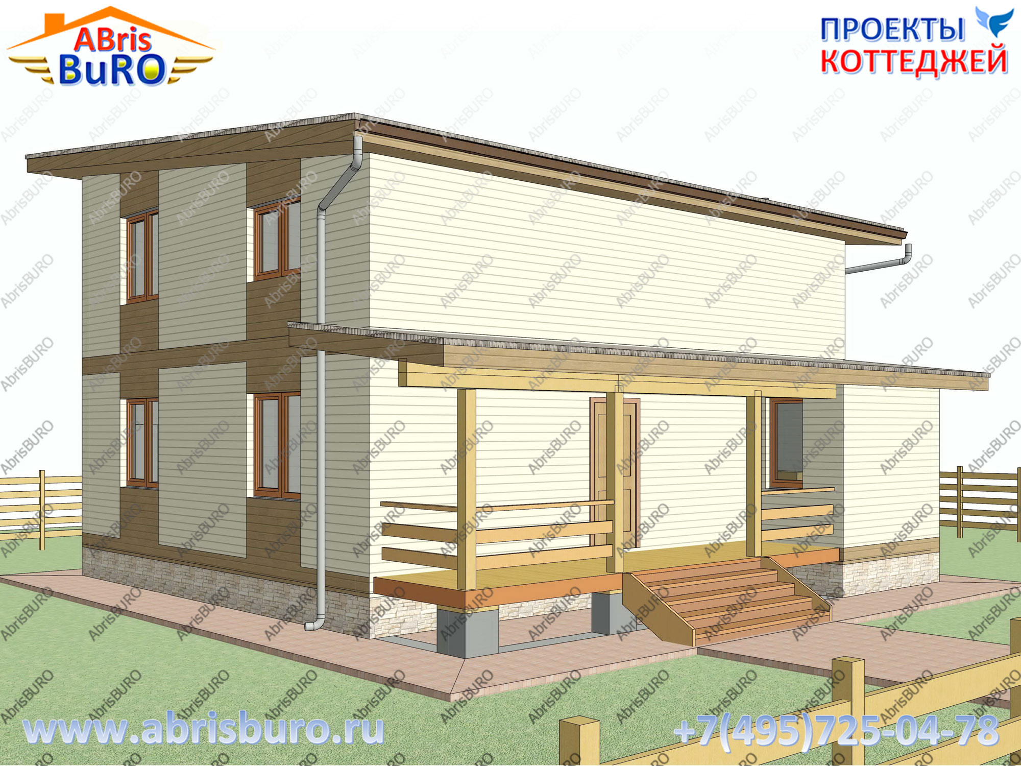 3D фасад дома