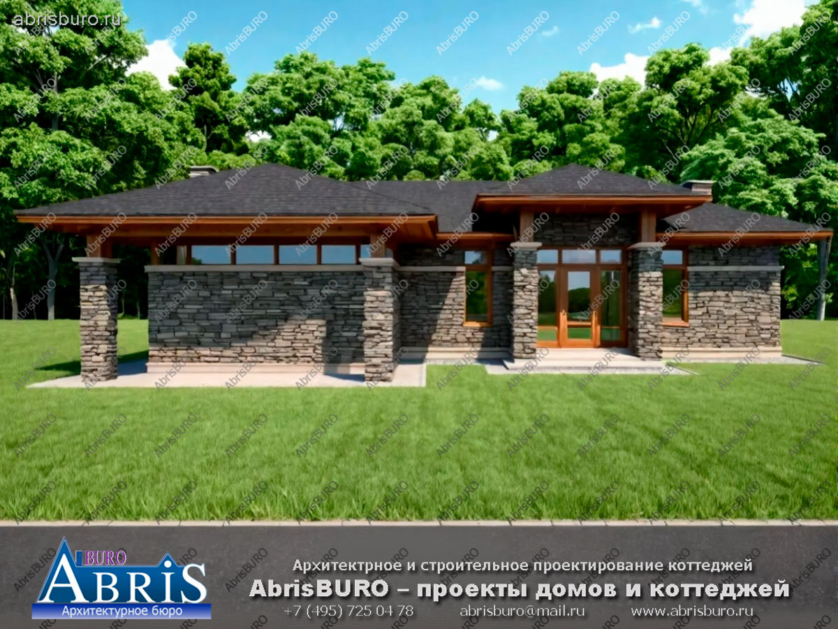 Главный фасад коттеджа