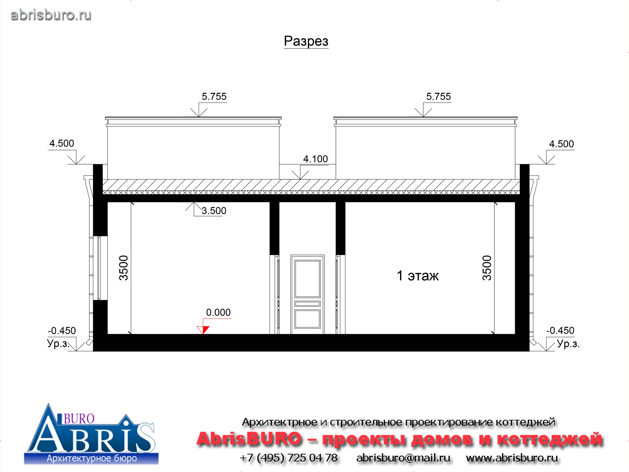 Разрез здания
