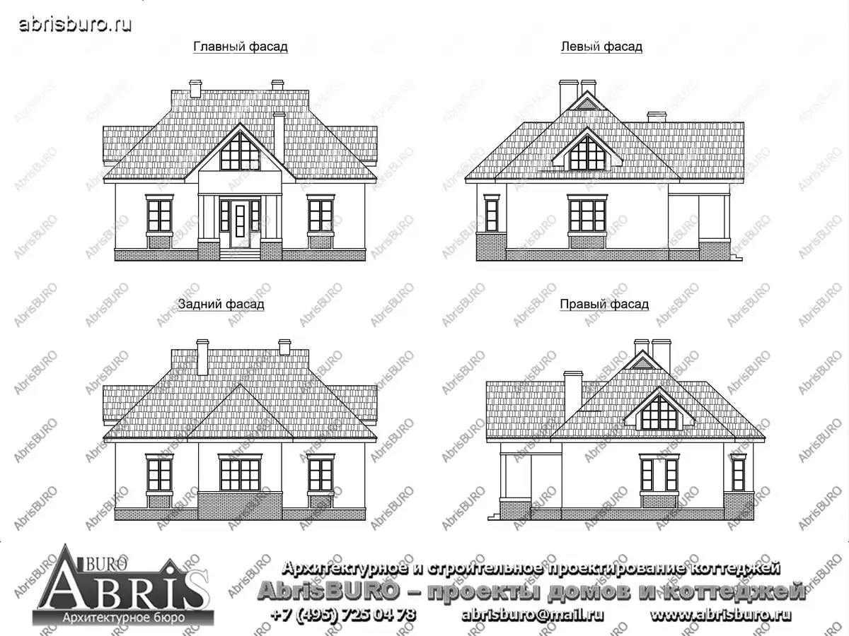 Фасады коттеджа