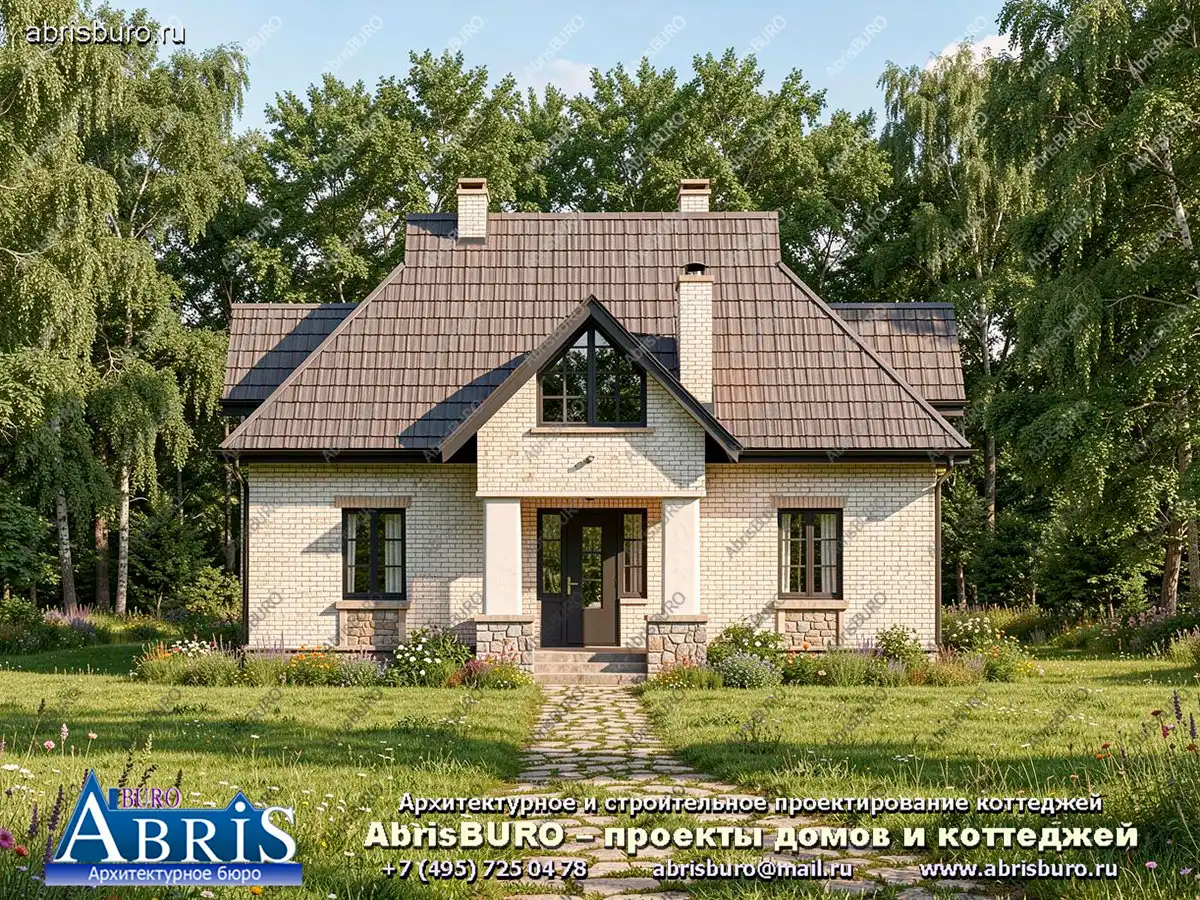 Главный фасад коттеджа