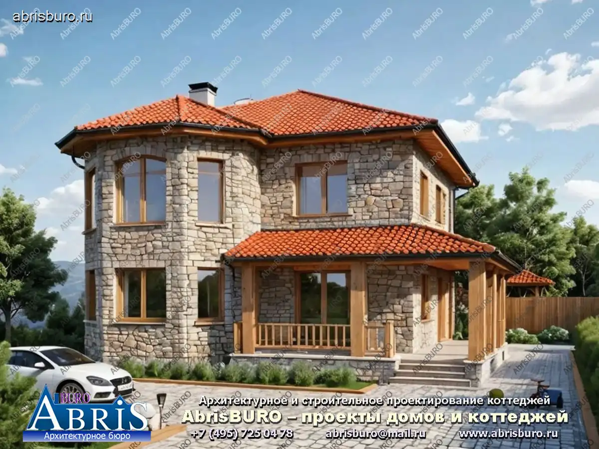 Главный фасад коттеджа