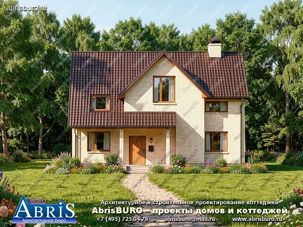 Главный фасад коттеджа