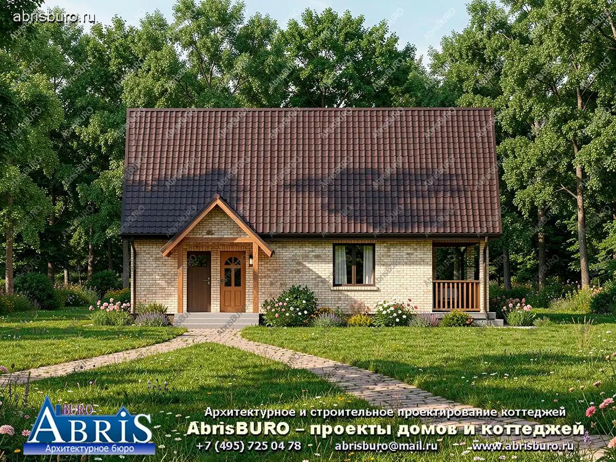 Главный фасад коттеджа