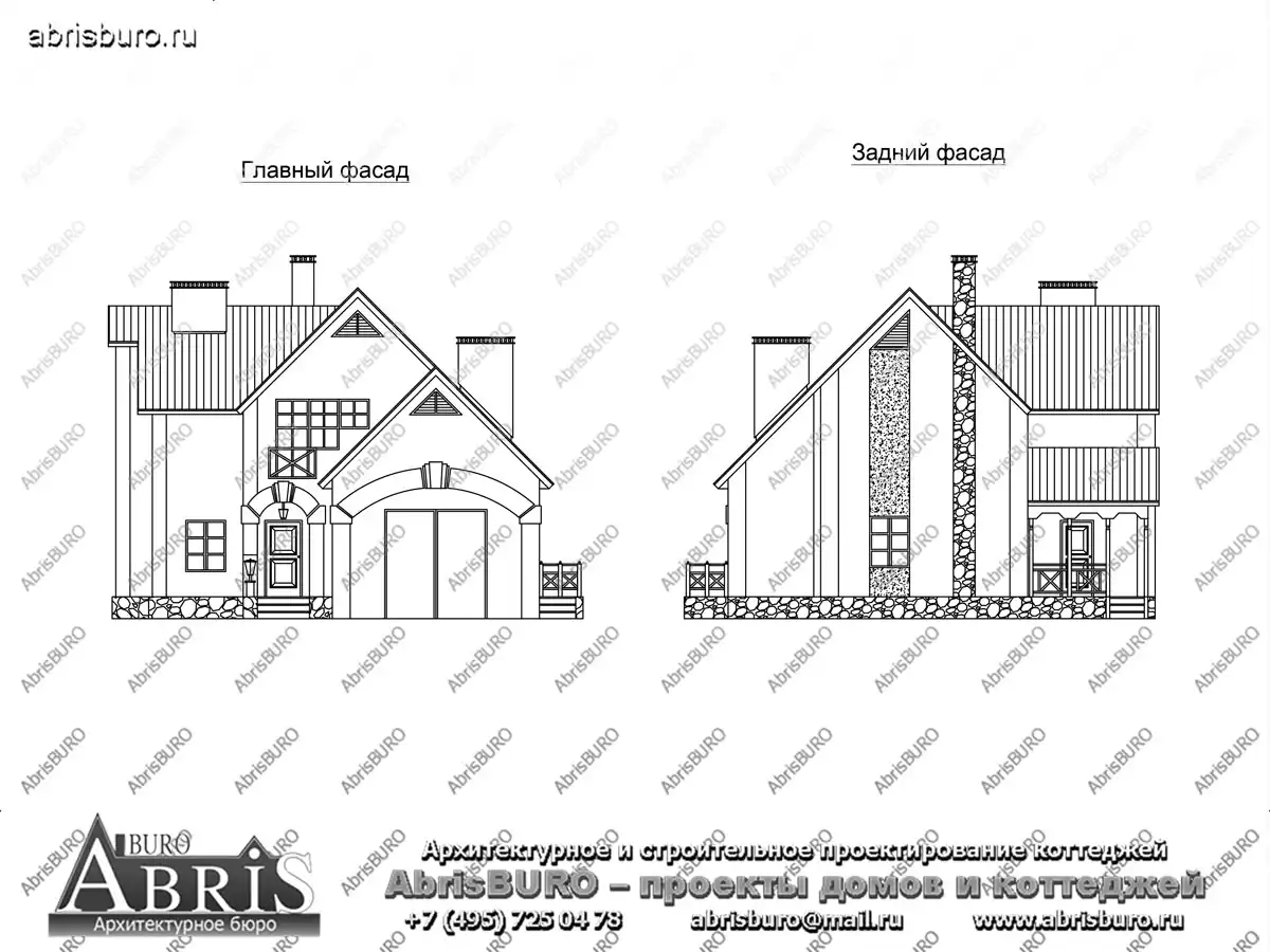 Фасады коттеджа