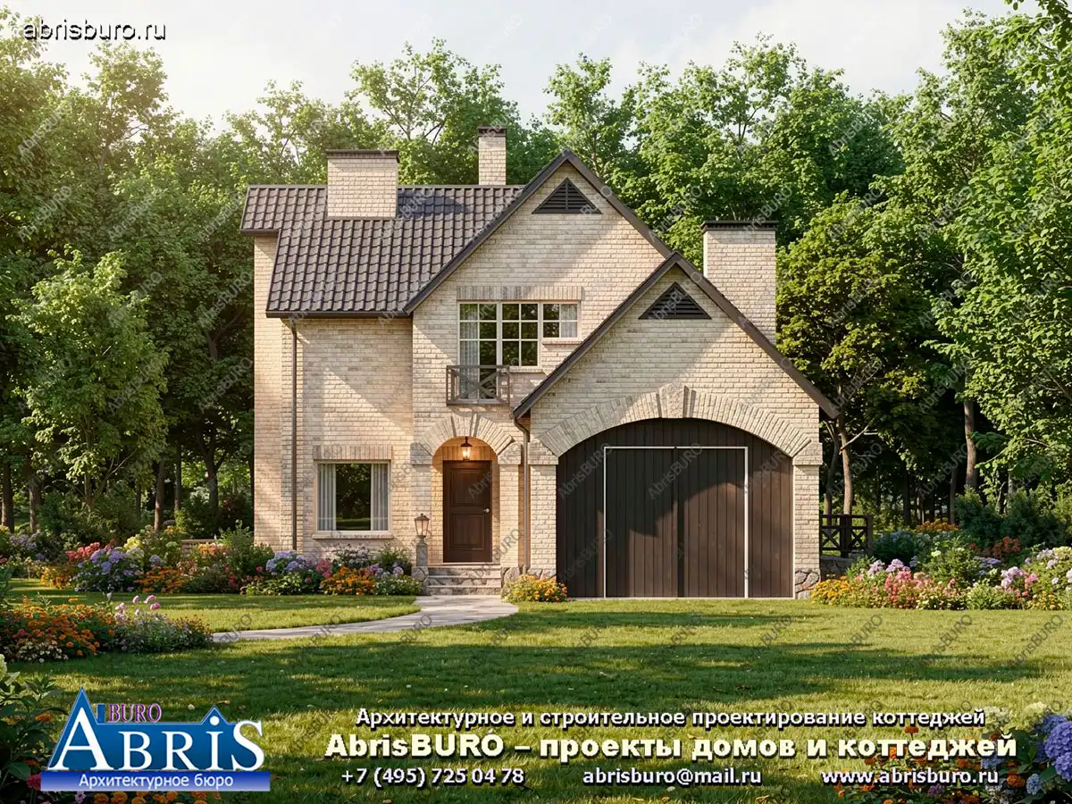 Главный фасад коттеджа