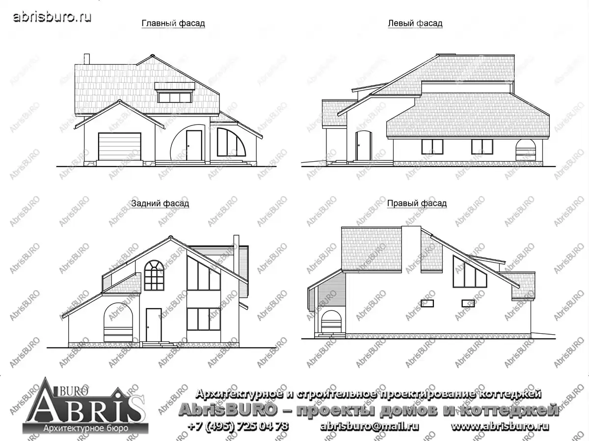 Фасады коттеджа