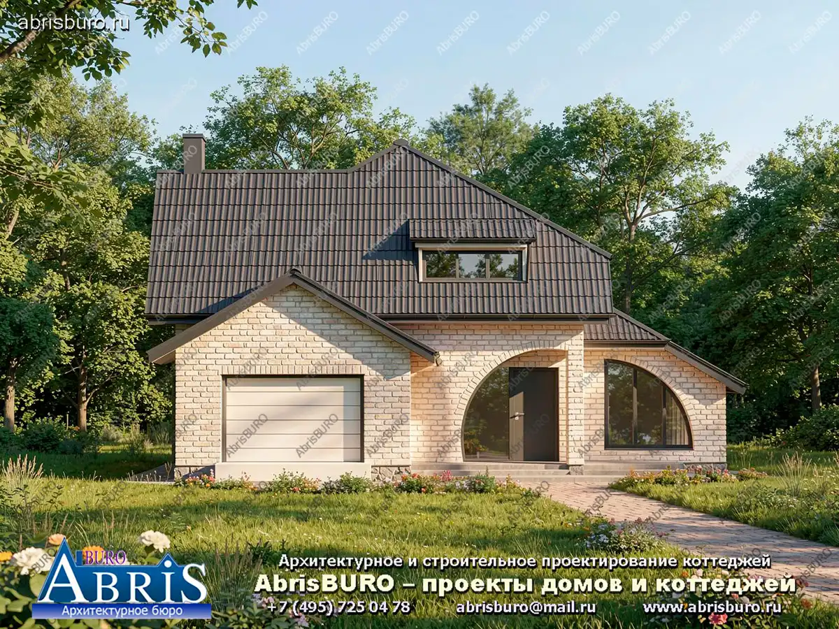 Главный фасад коттеджа