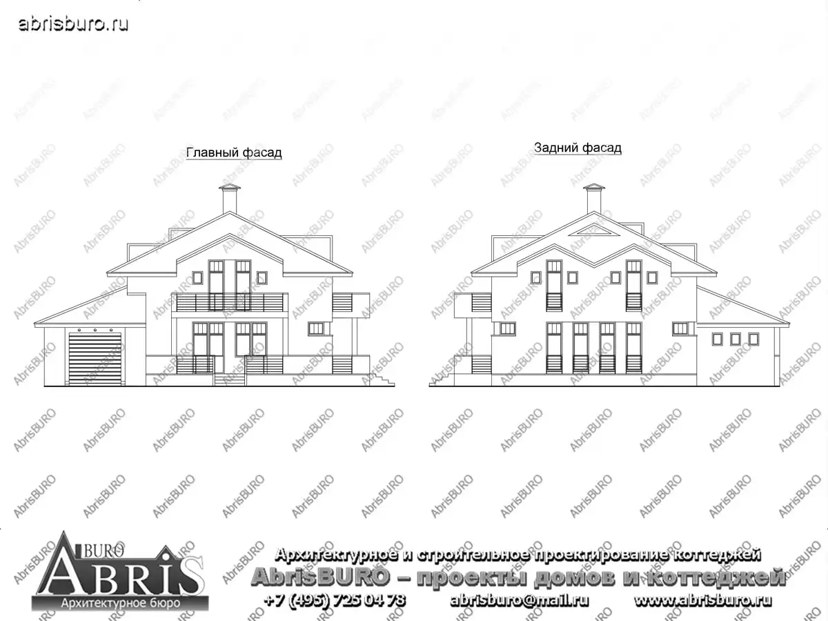Фасады коттеджа
