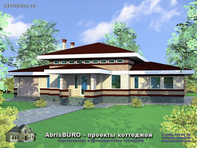 Проект Х-образного дома K153-180