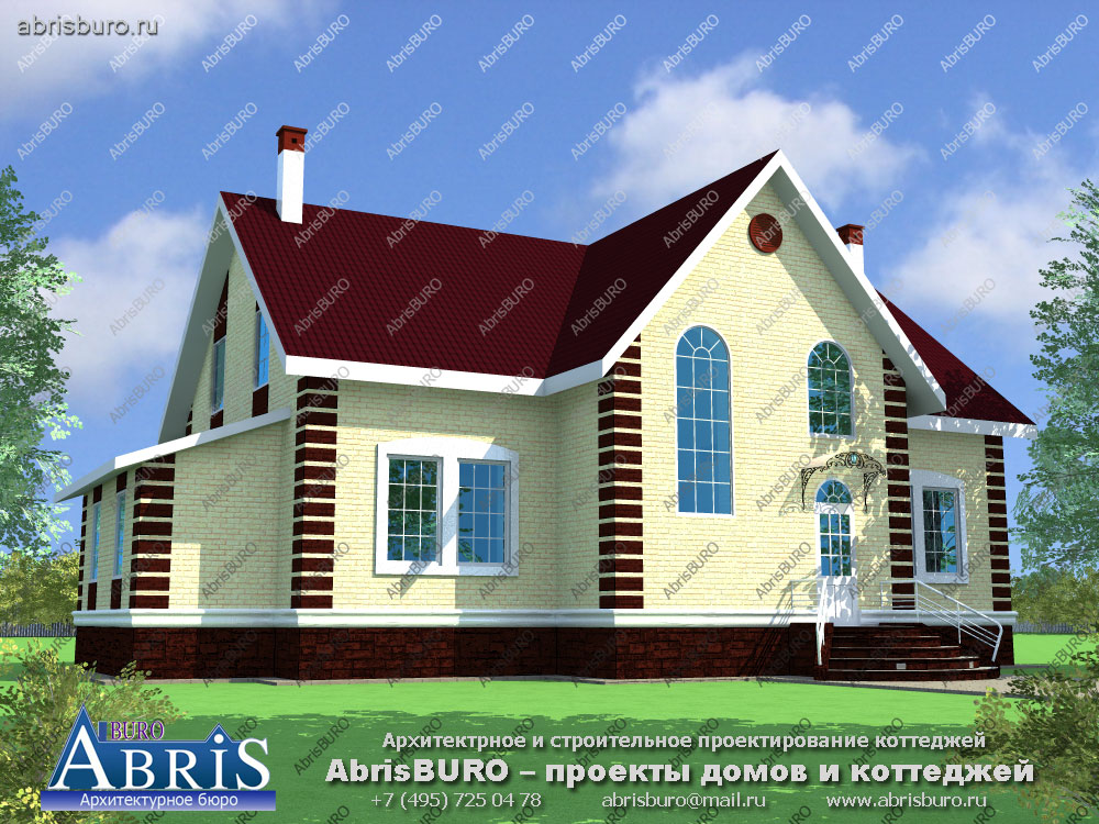 Проект дома из арболита с планировкой K2015-237
