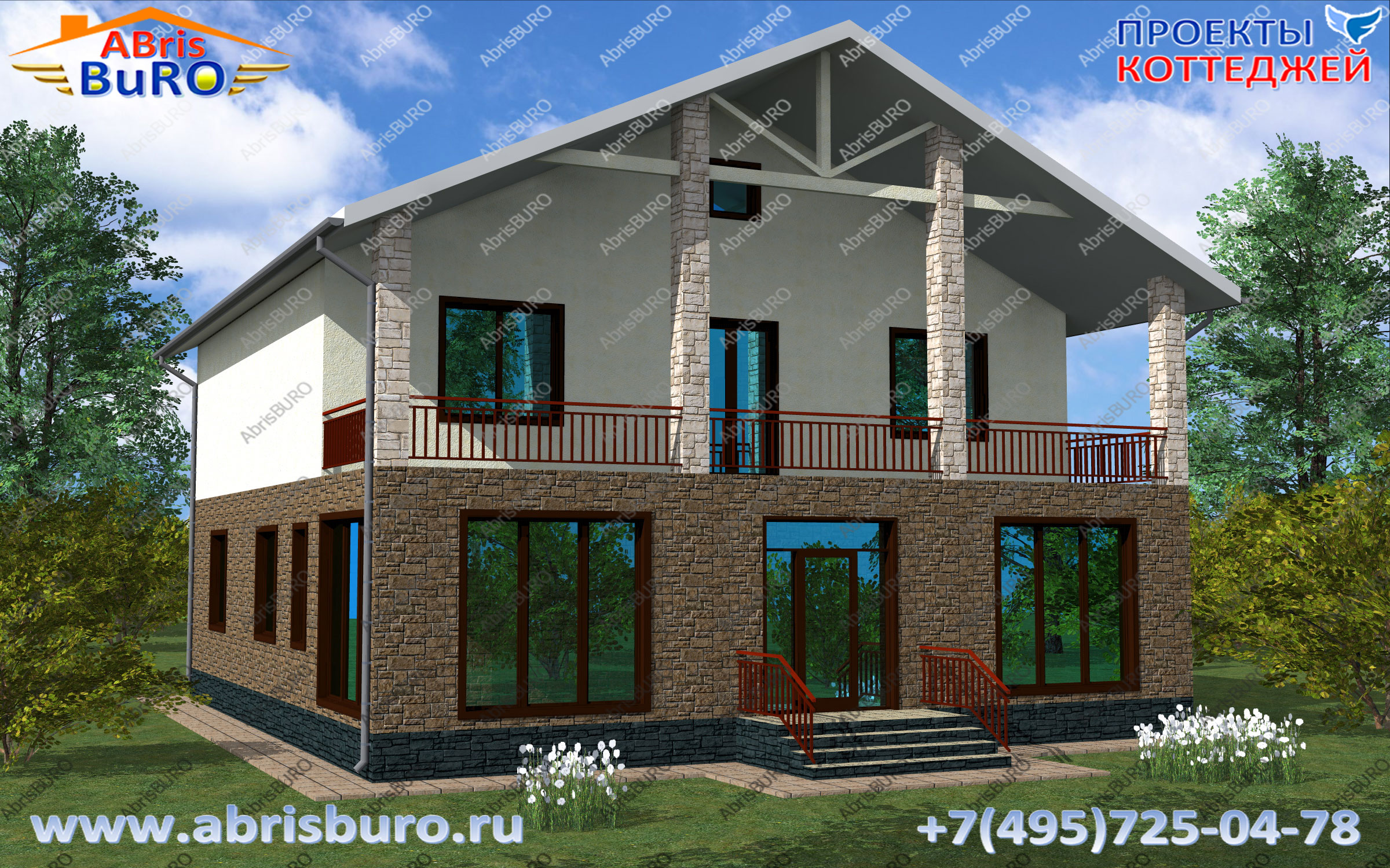Дома и коттеджи с балконом, лоджией на сайте www.abrisburo.ru