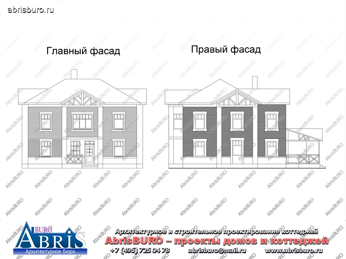 Фасады  коттеджа