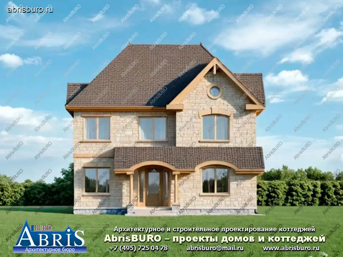 Главный фасад коттеджа