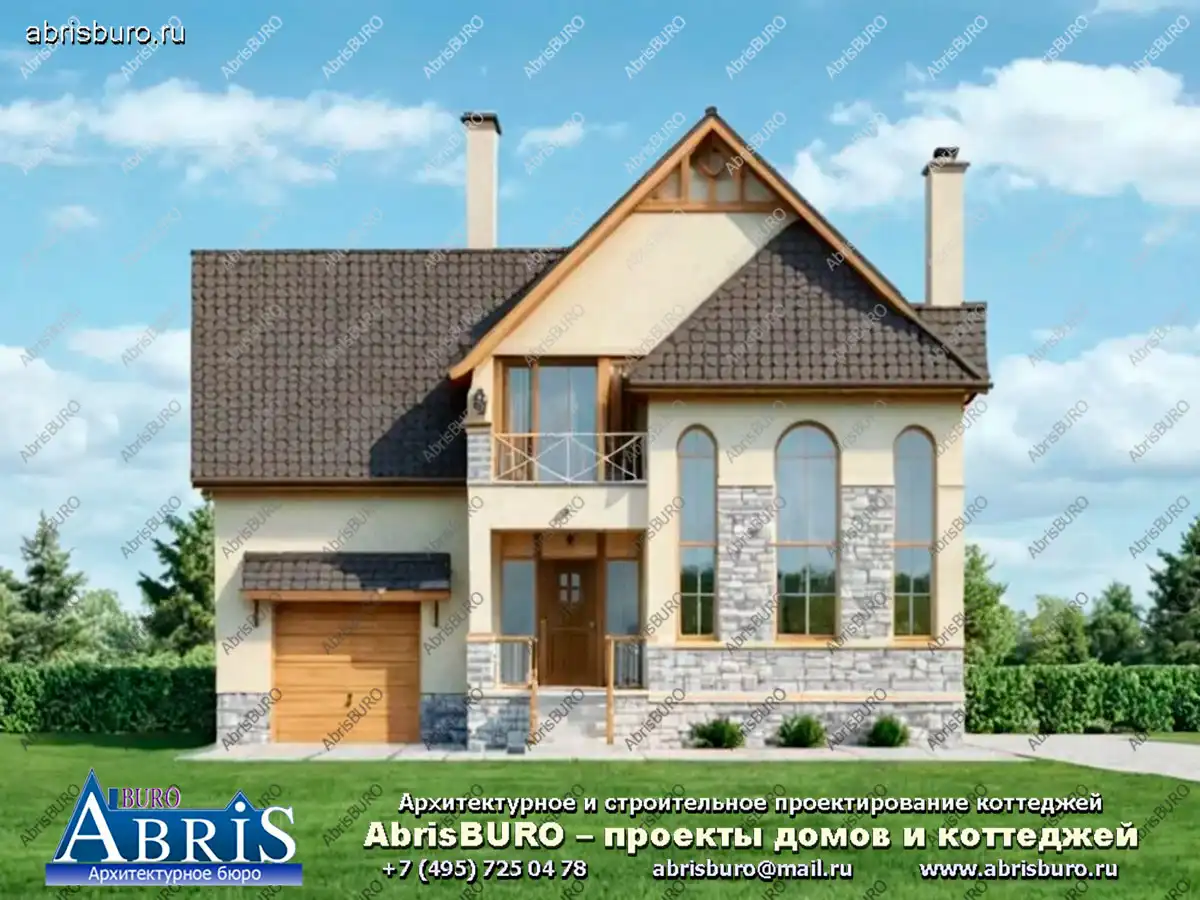 Главный фасад коттеджа