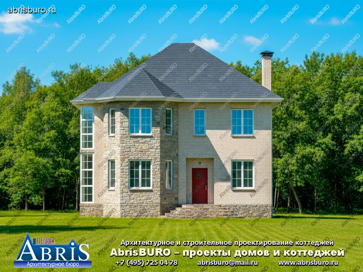 Главный фасад коттеджа