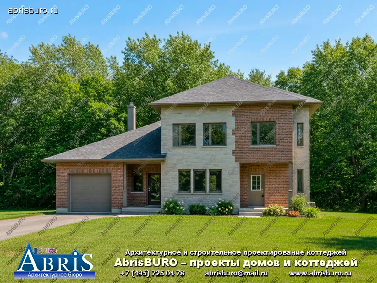 Главный фасад коттеджа