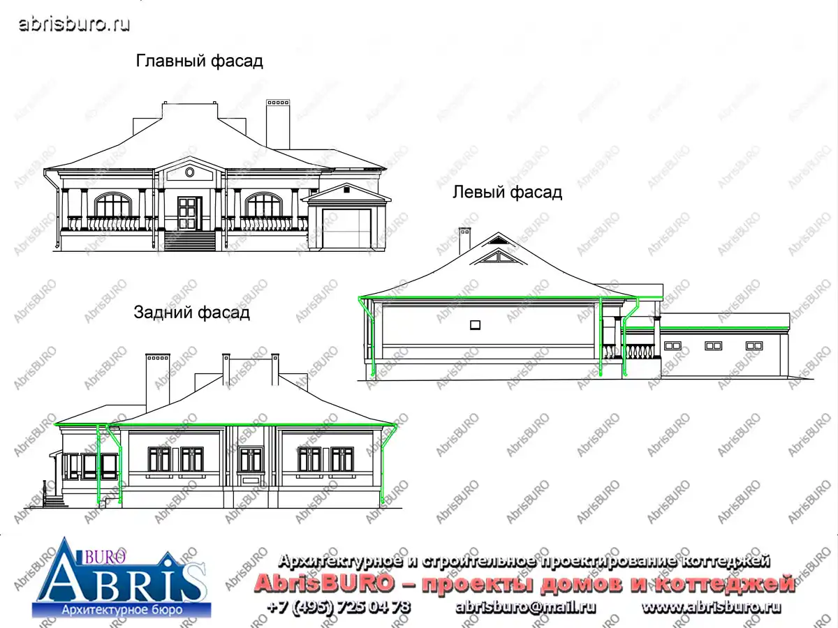 Фасады  коттеджа