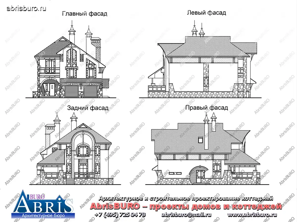 Фасады  коттеджа