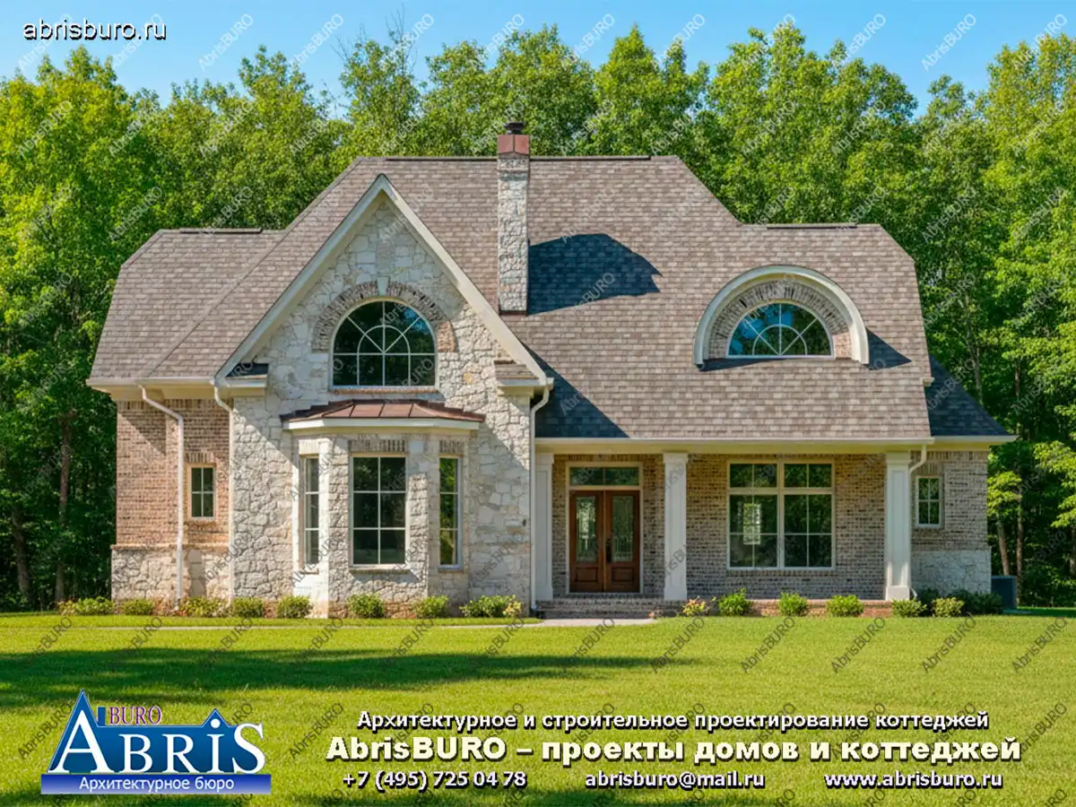 Главный фасад коттеджа