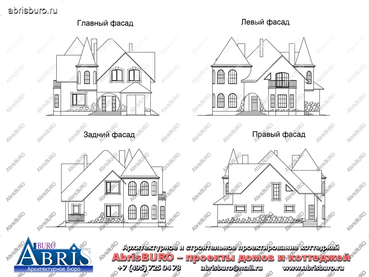 Фасады  коттеджа