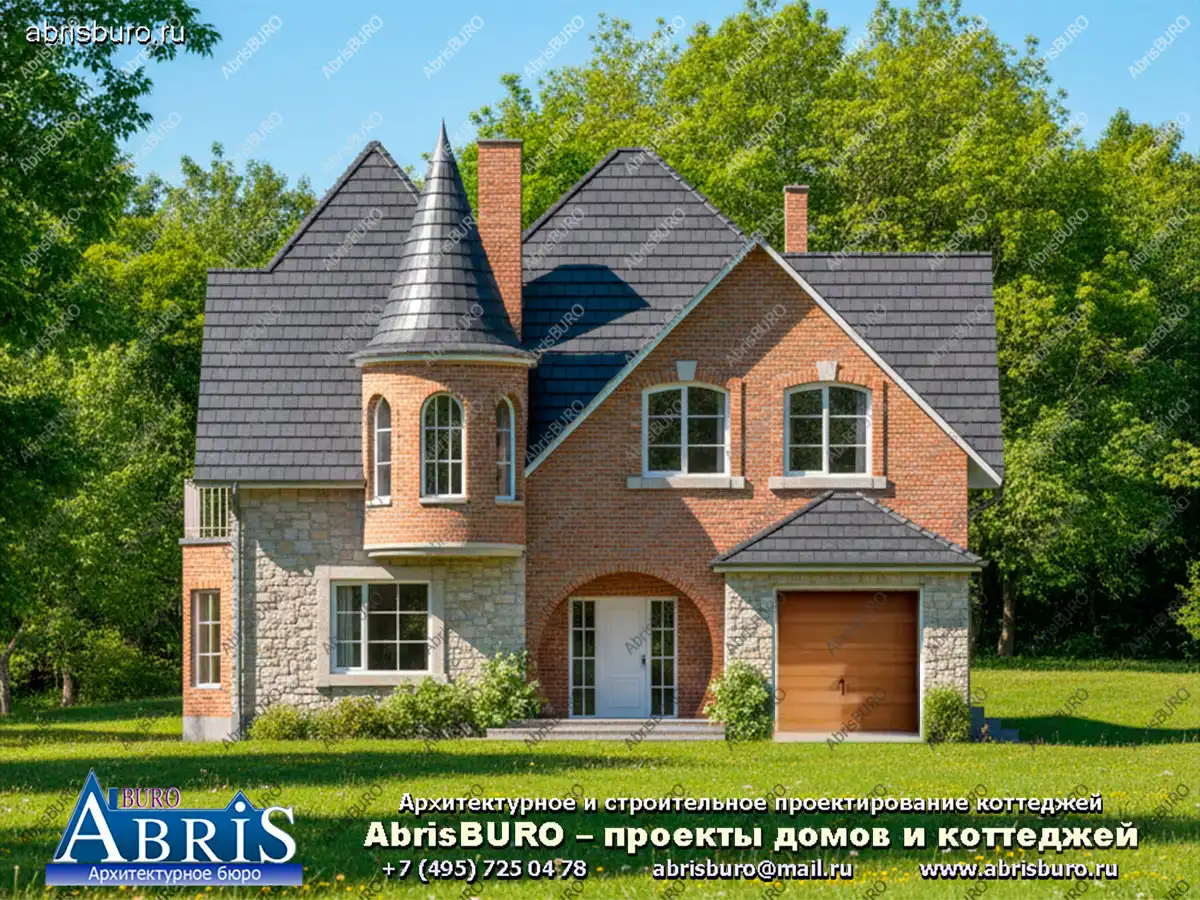 Главный фасад коттеджа