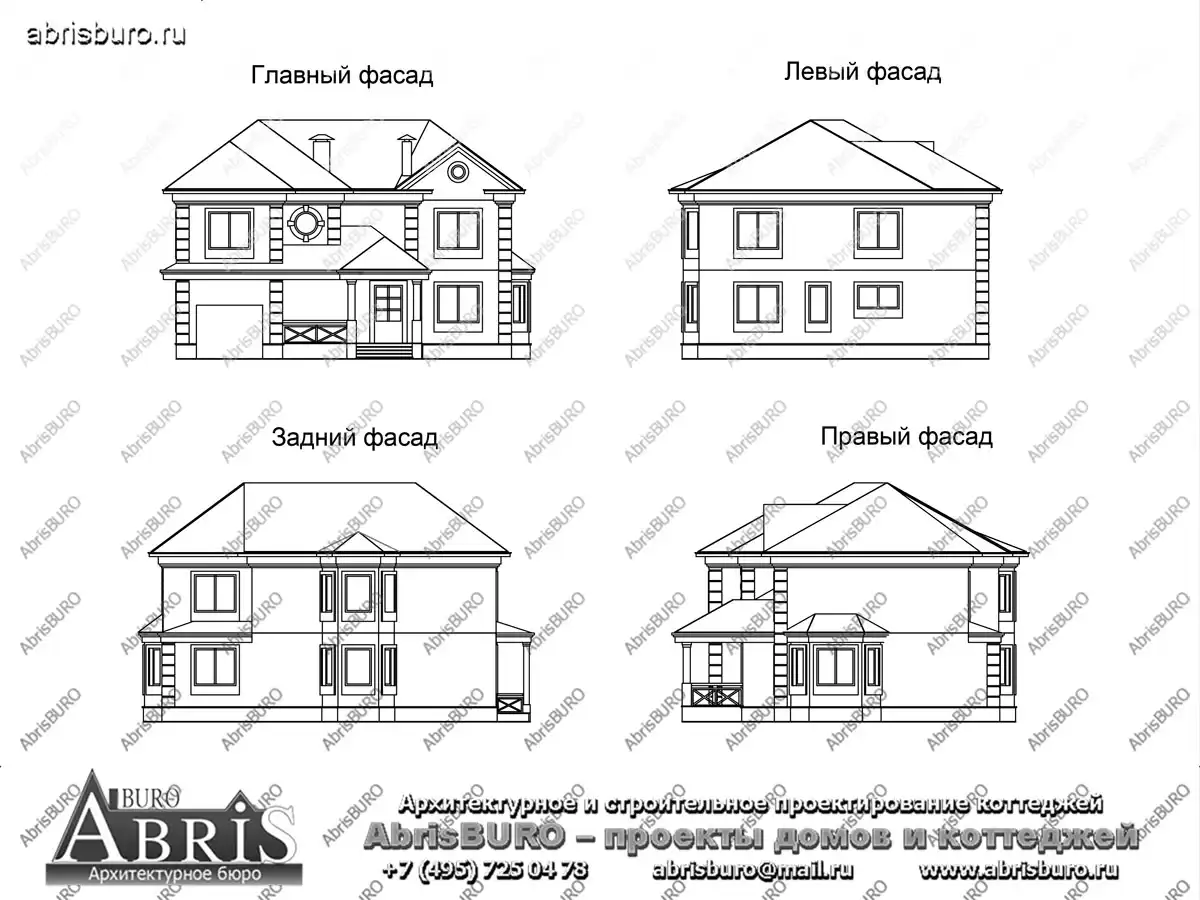 Фасады  коттеджа