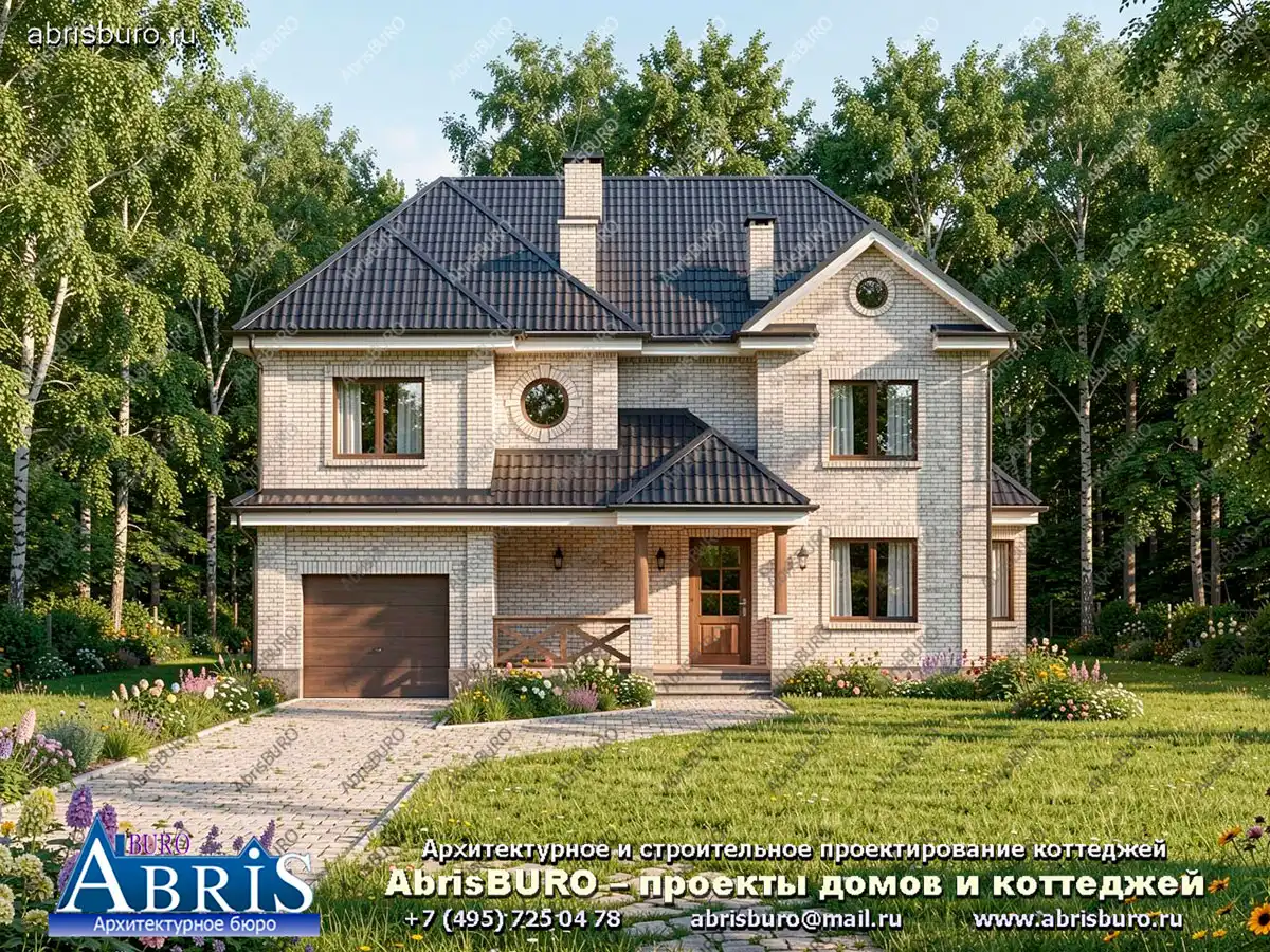 Главный фасад коттеджа