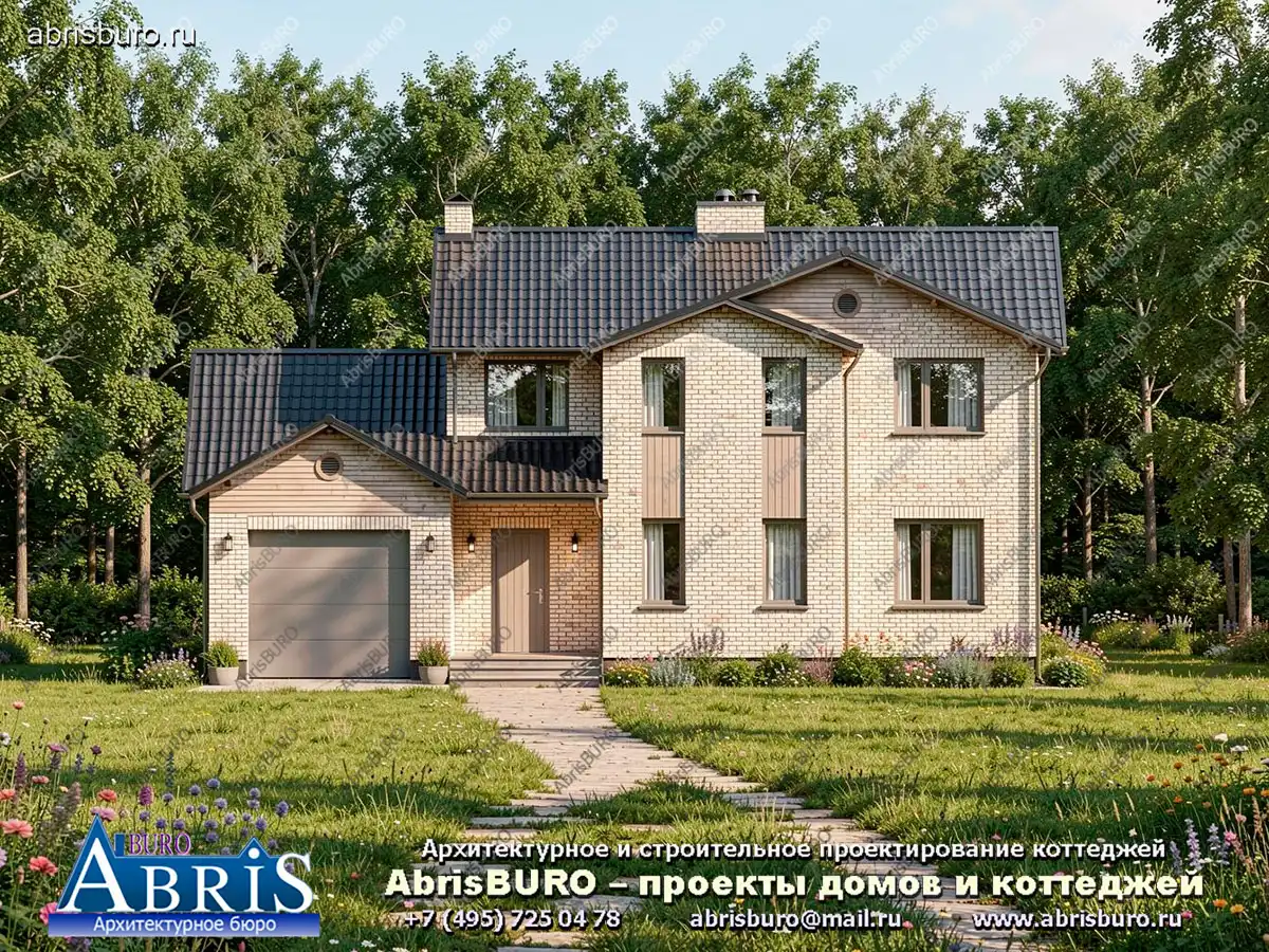 Главный фасад коттеджа