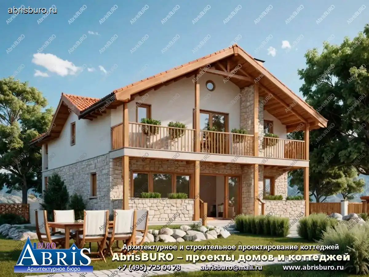 Главный фасад коттеджа